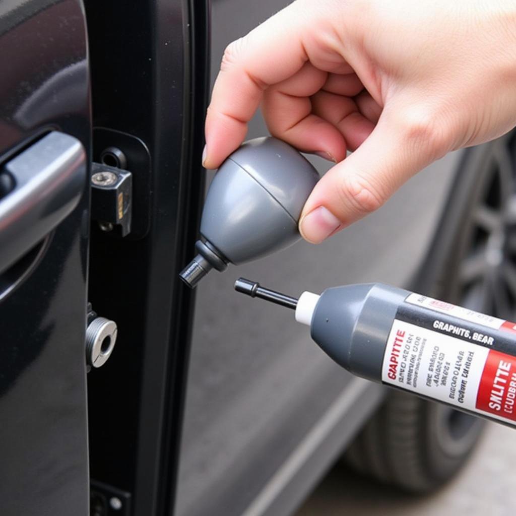 Lubricating Car Door Lock Mechanism