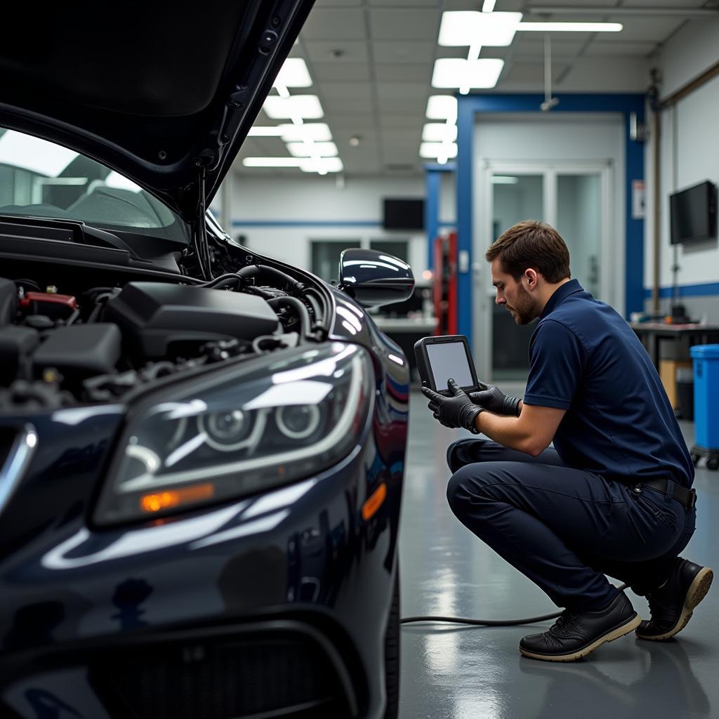 Expert Mechanic Performing Premium Car Maintenance