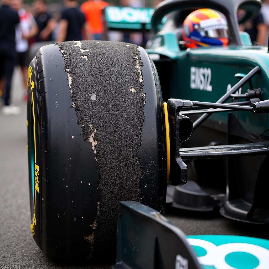 Mercedes F1 Tire Degradation