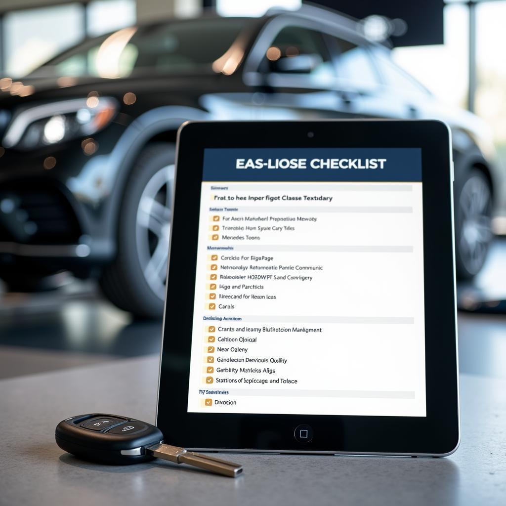 Mercedes Lease Maintenance Checklist