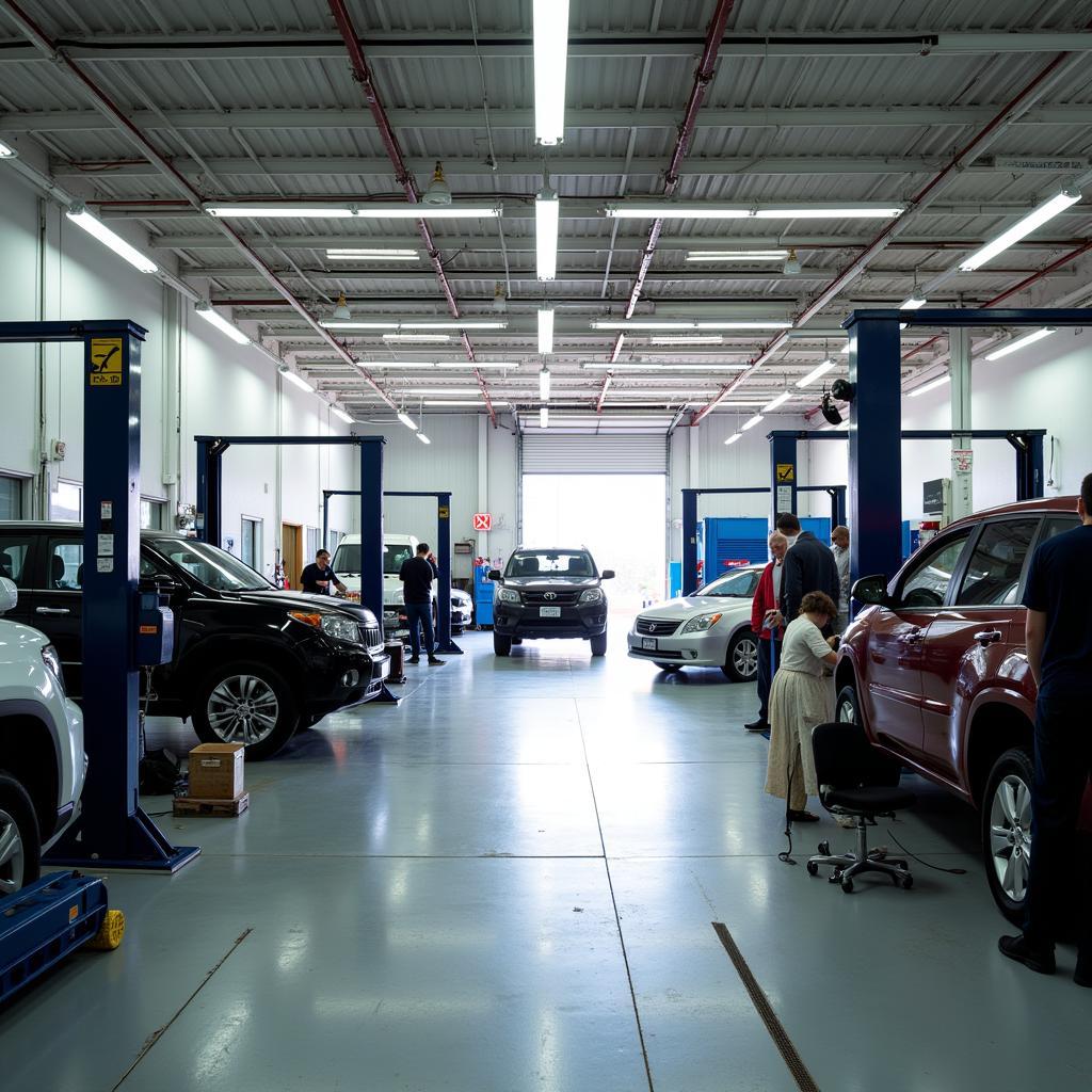 Inside a Middleton Car Repair Shop