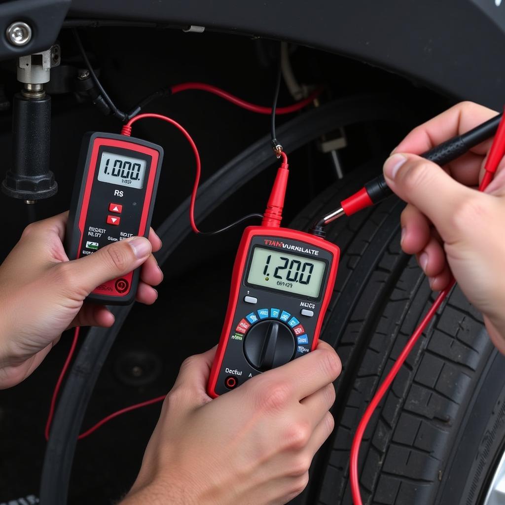 Multimeter Testing Car Ground