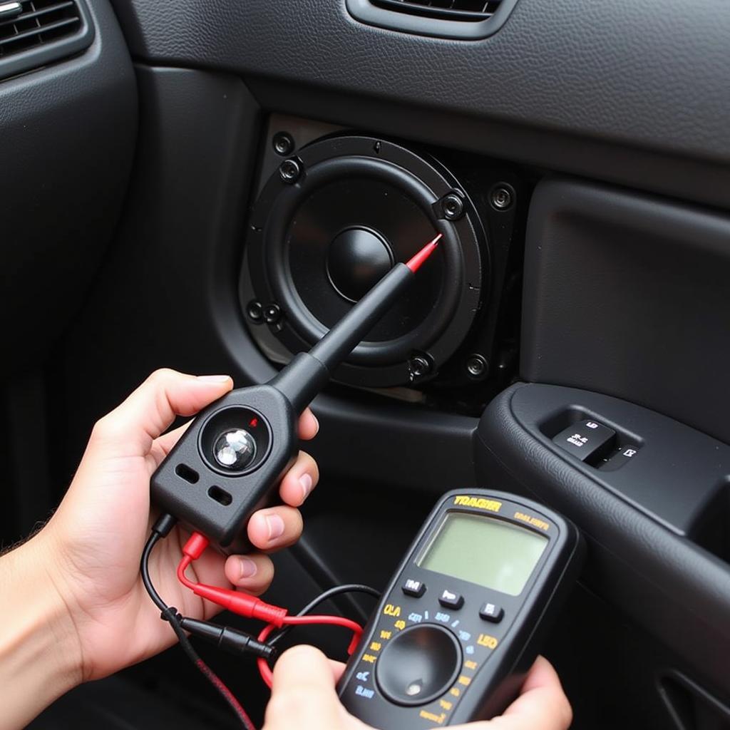 Testing Car Speaker with Multimeter