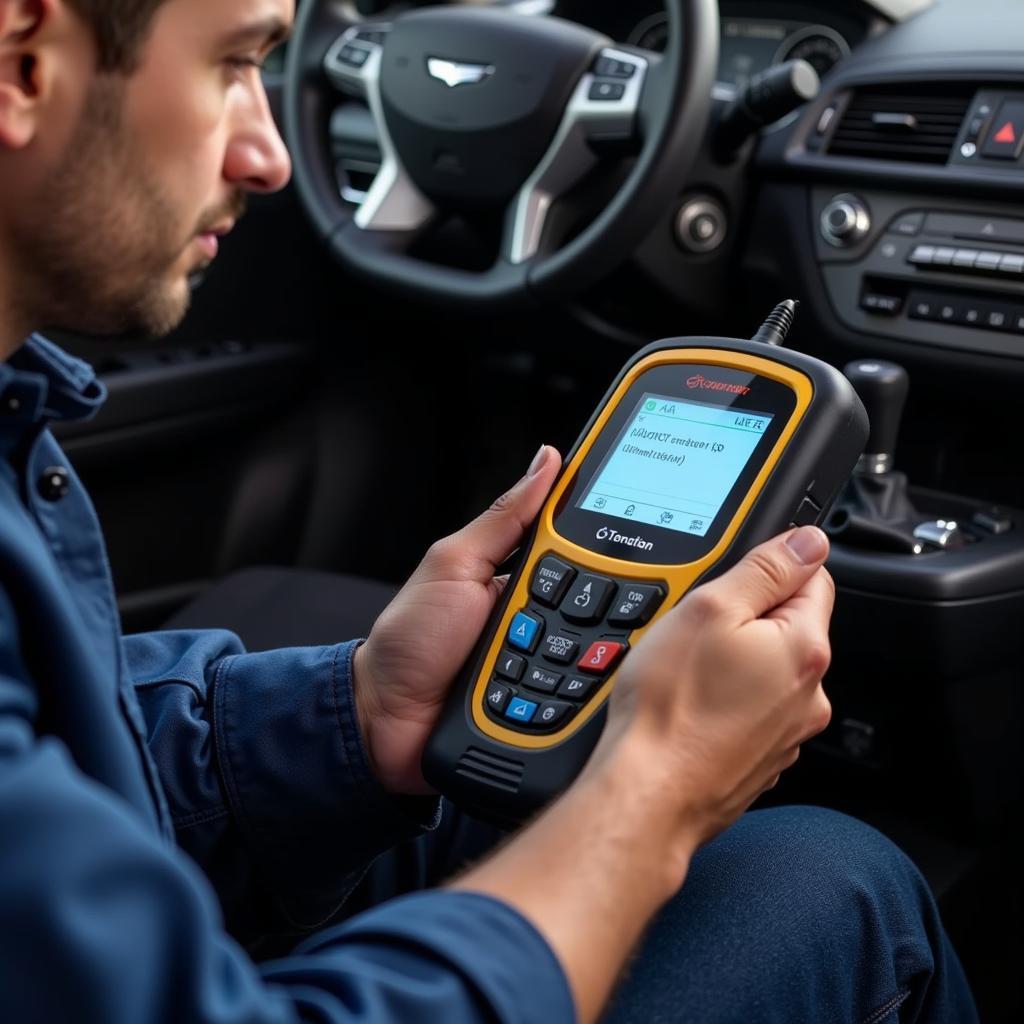 Reading DTCs with an OBD-II Scanner