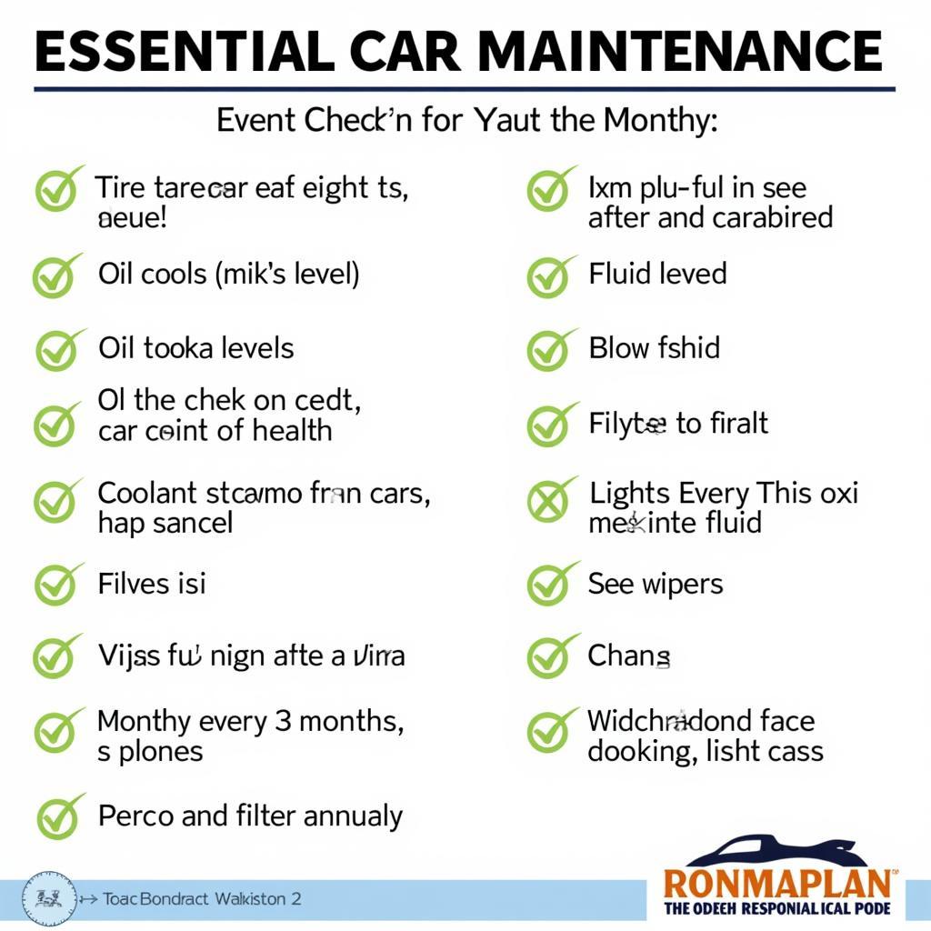 Ogden Car Maintenance Checklist