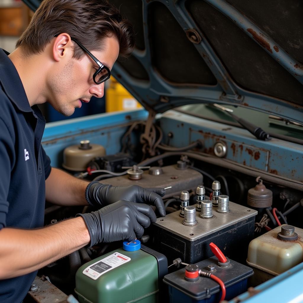 Troubleshooting an Old Car Engine