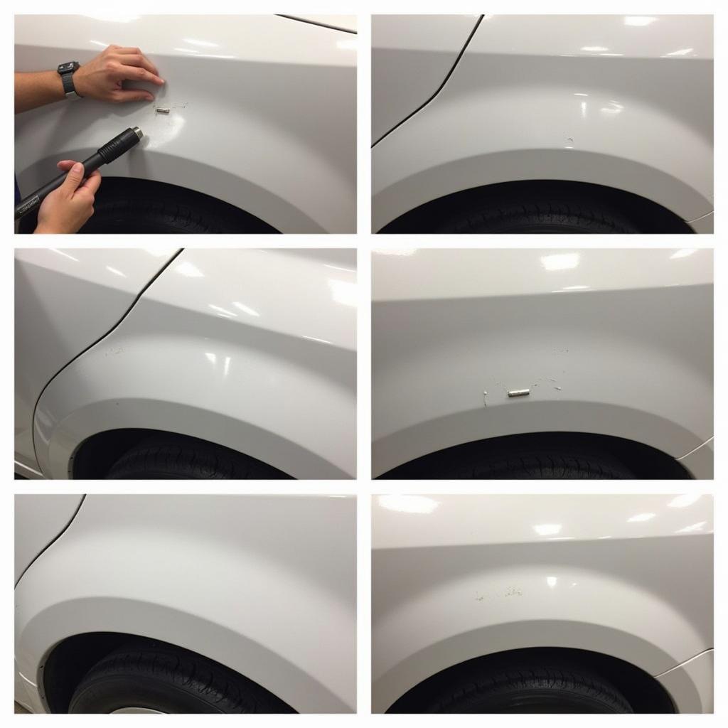 PDR Process for Fixing Big Car Dents