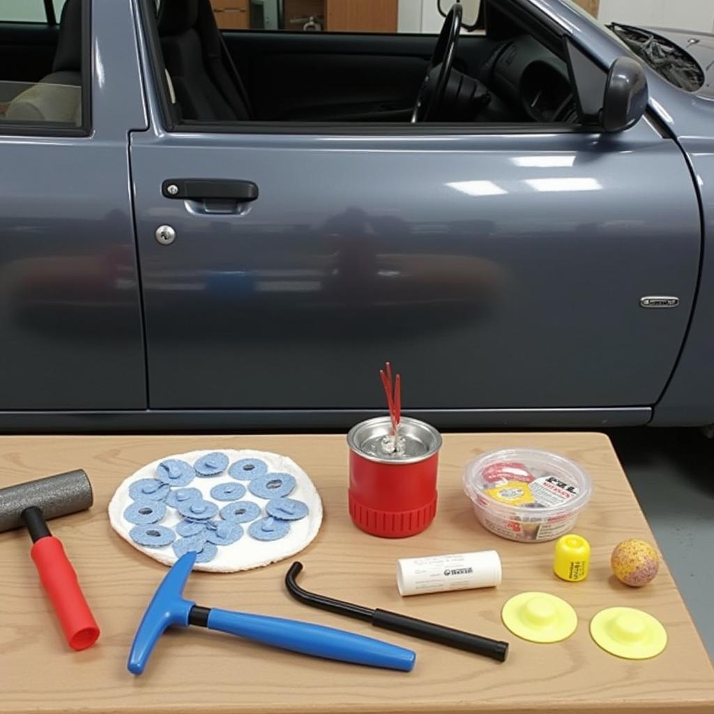 PDR Tools for Car Door Dent Repair