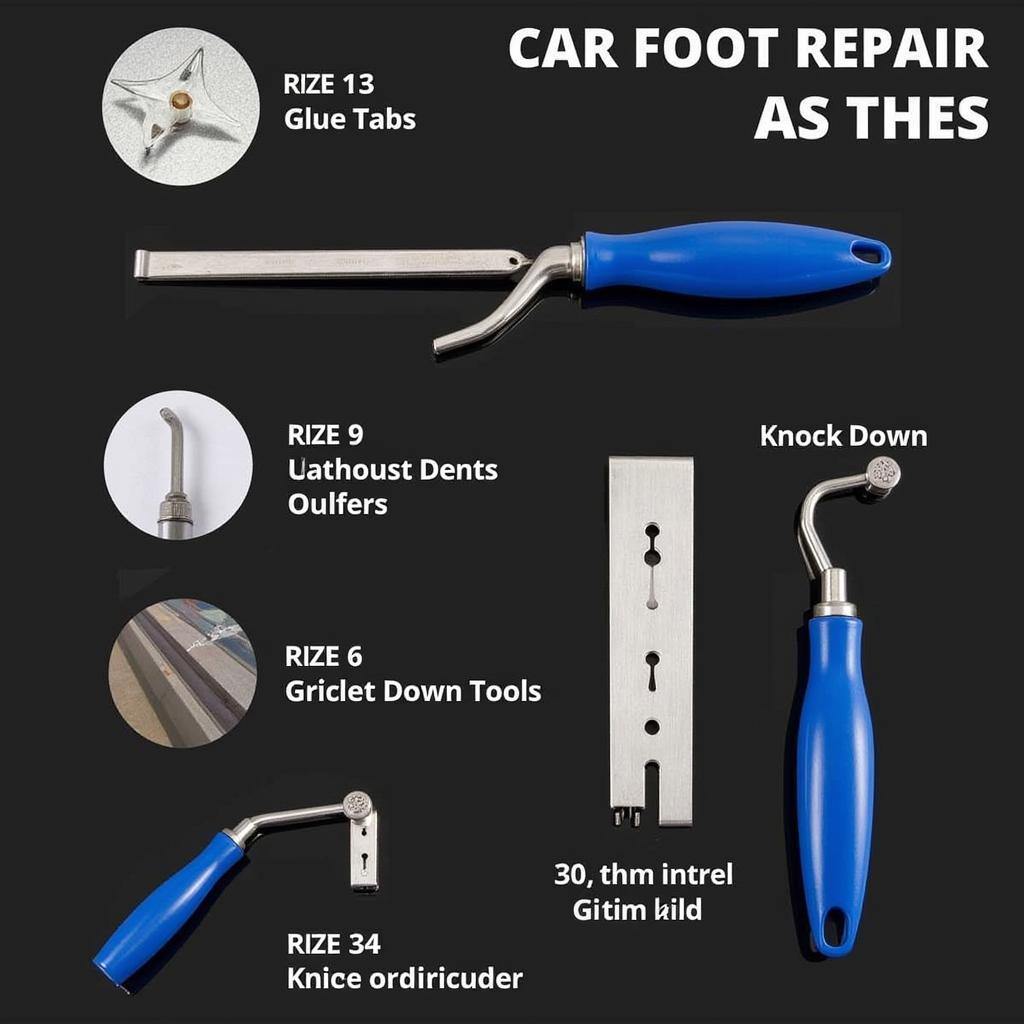 PDR Tools for Car Roof Dent Repair