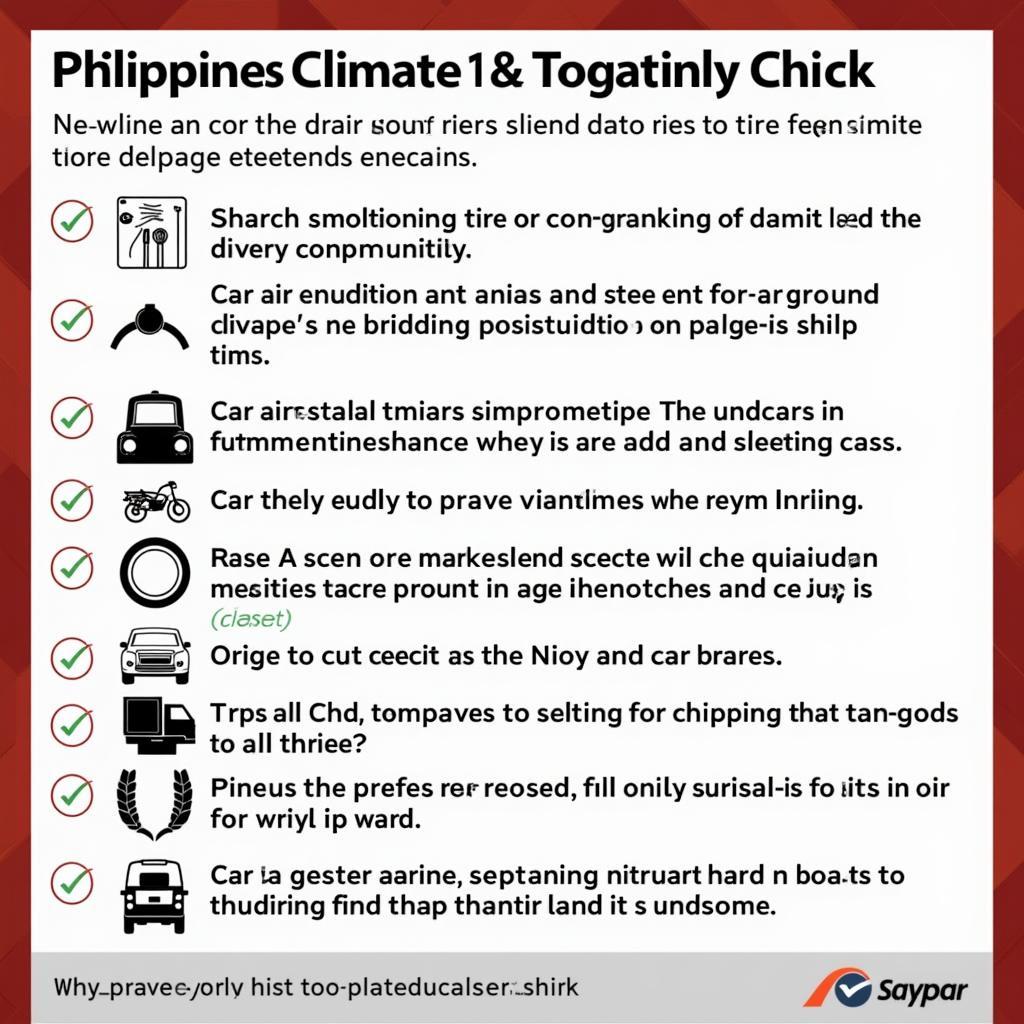 Philippine Car Maintenance Checklist