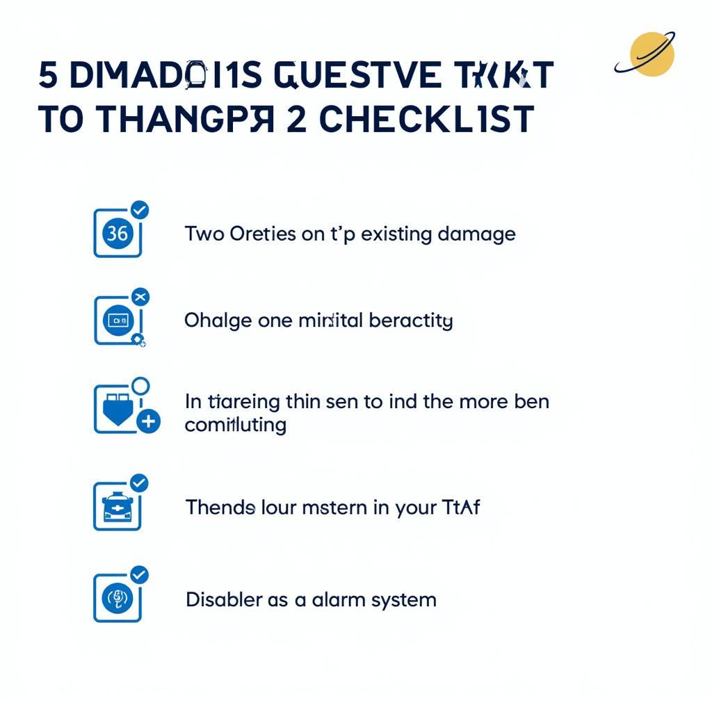 Preparing EV for Transport Checklist