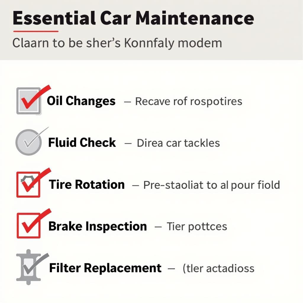 Preventative Car Maintenance Checklist