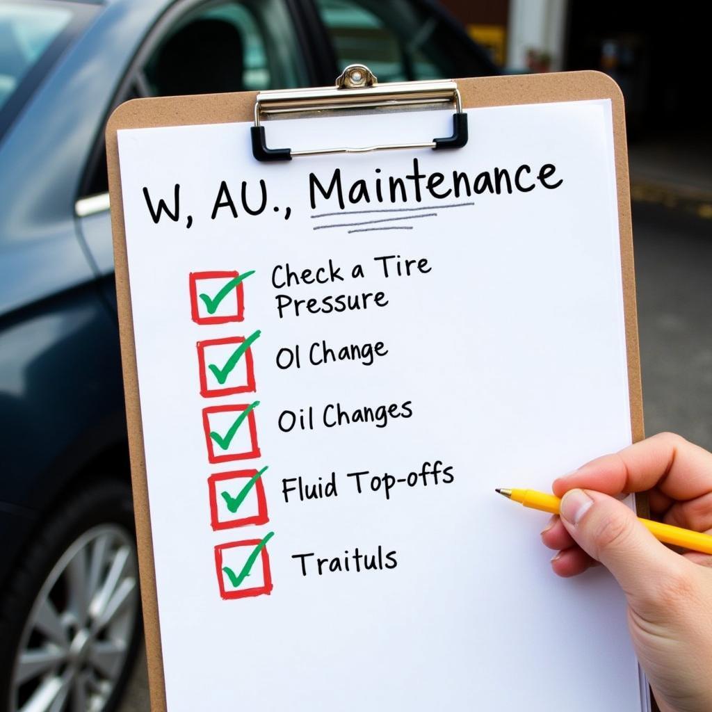 Preventative Car Maintenance Checklist