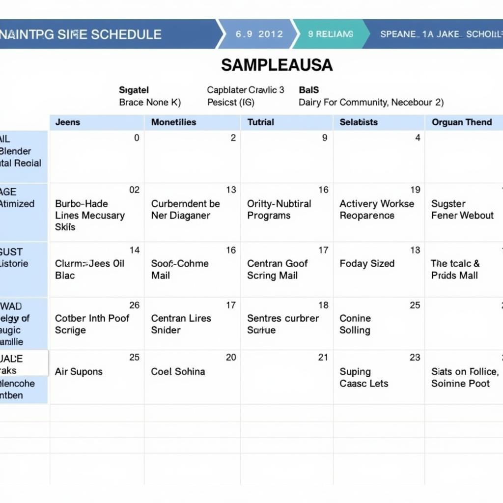 Preventative Car Maintenance Schedule