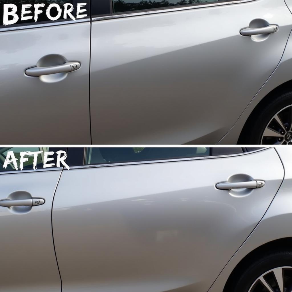 Professional Car Scratch Repair Process