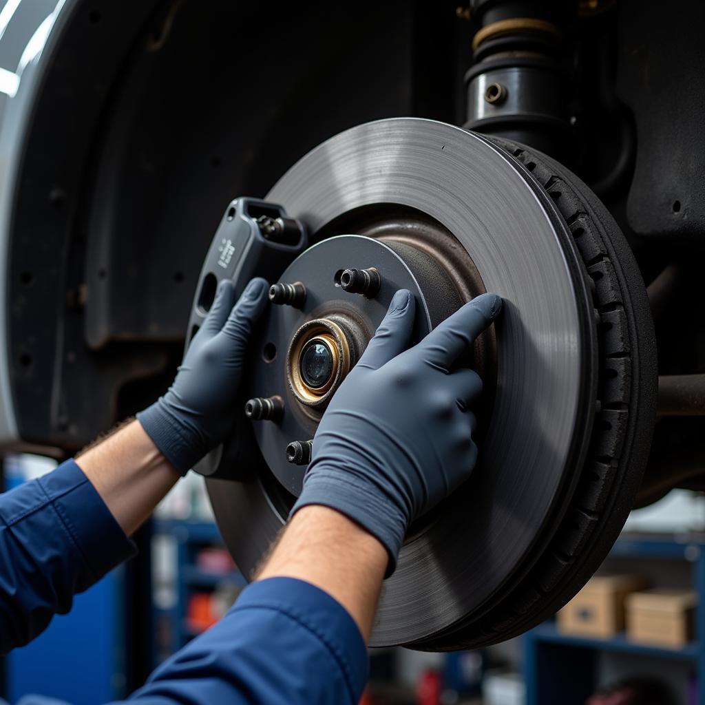 Brake Inspection on a Rebuilt Car