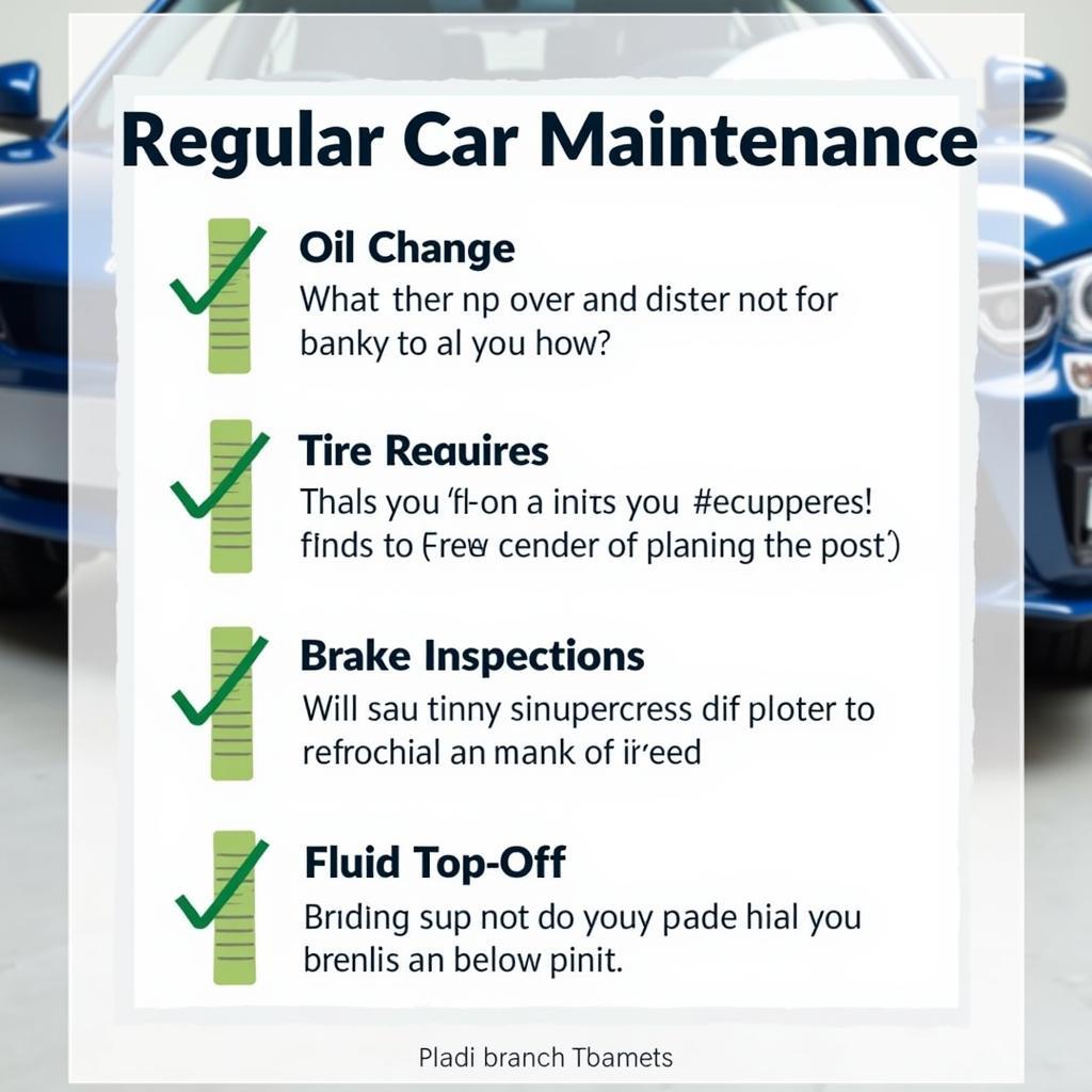 Regular Car Maintenance Checklist