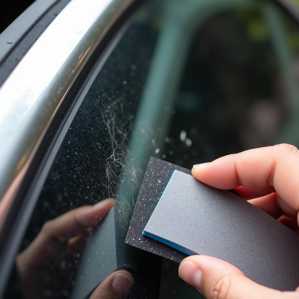 Repairing Scratched Car Window Plastic