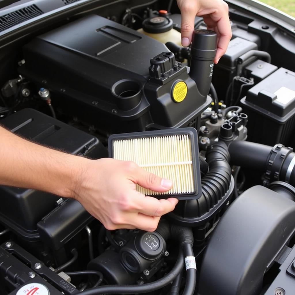 Replacing Car Air Filter