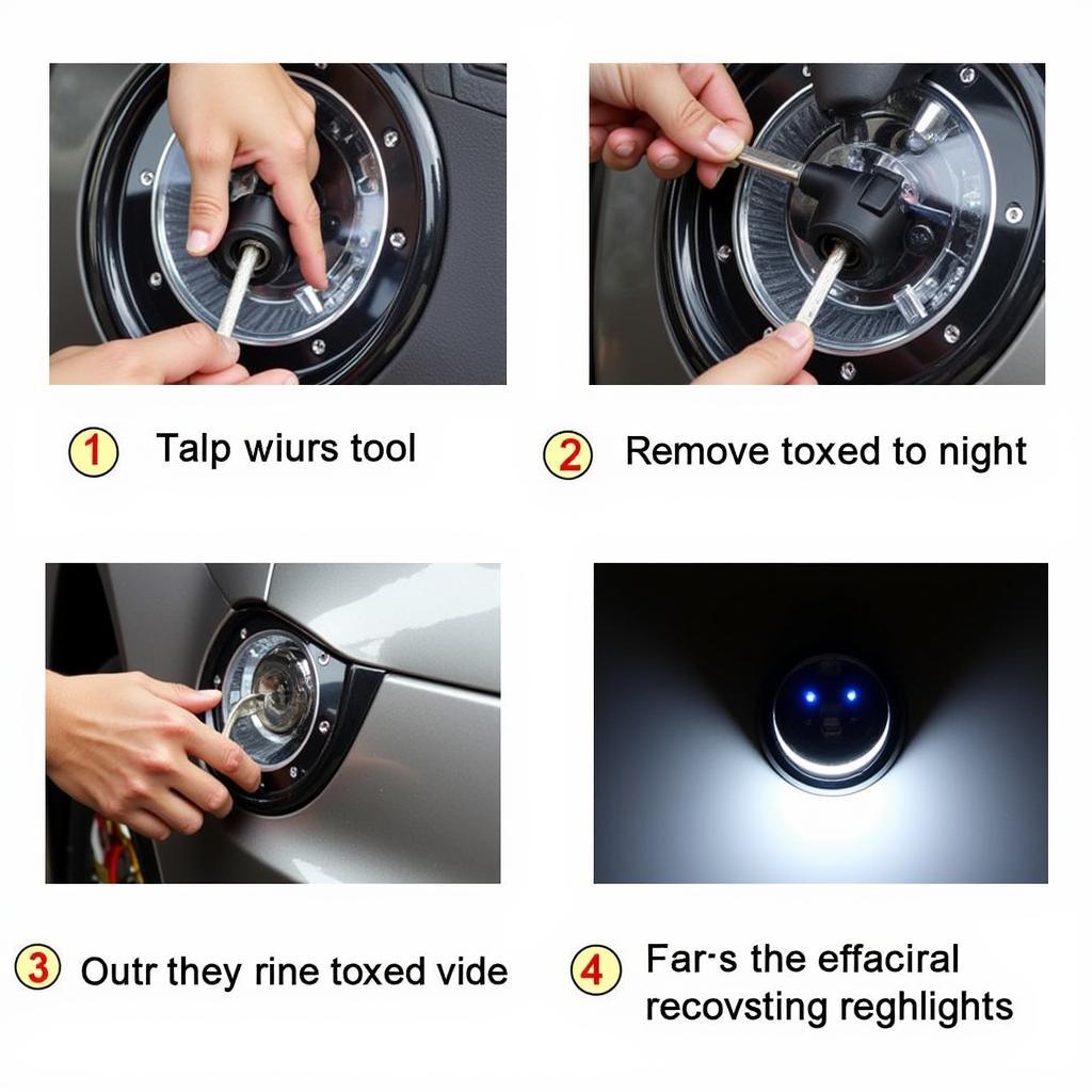 Replacing a Car LED Headlight Module