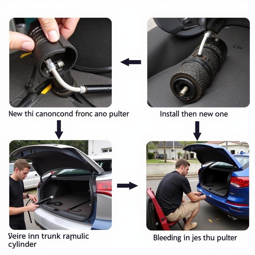 Replacing a Car Trunk Hydraulic Cylinder