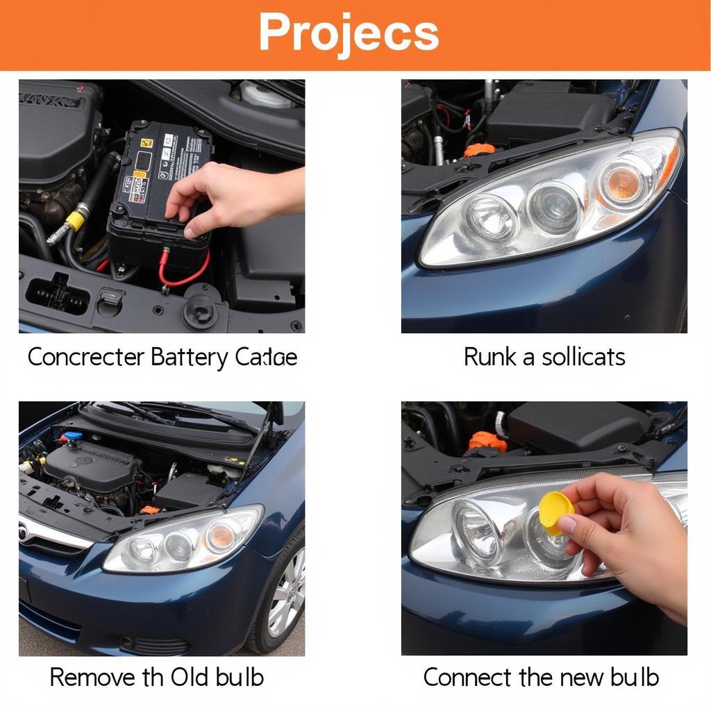 Replacing a Car Headlight Bulb