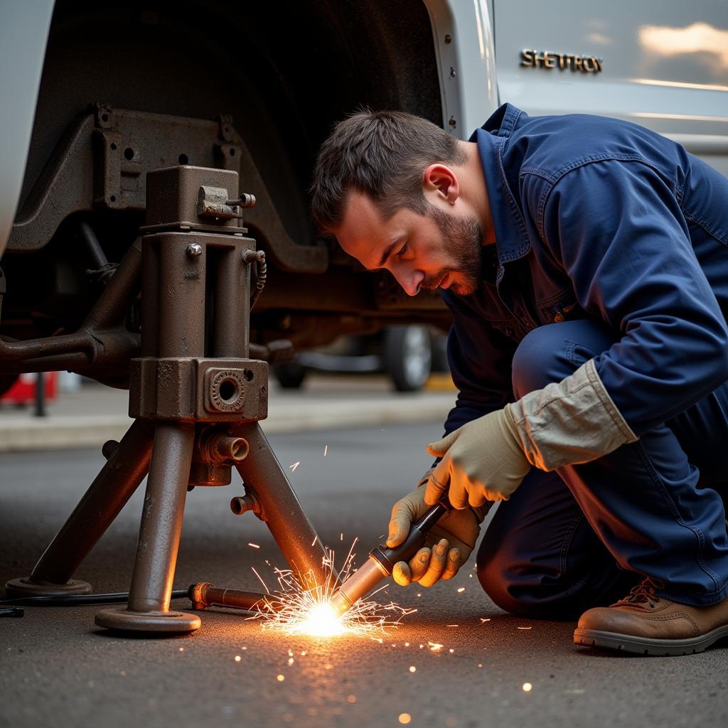 Replacing a Damaged Silverado Jack Point