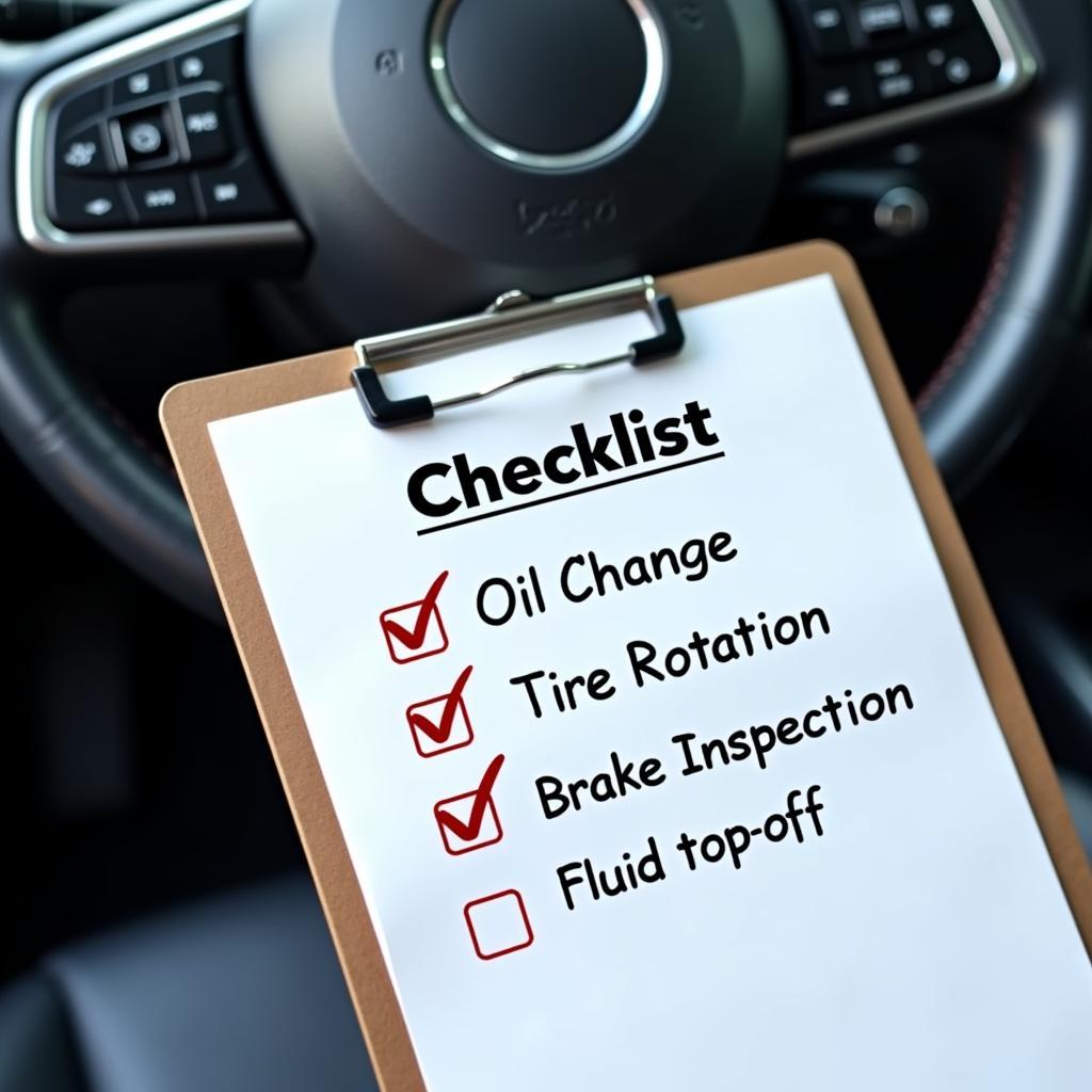 Routine Car Maintenance Checklist