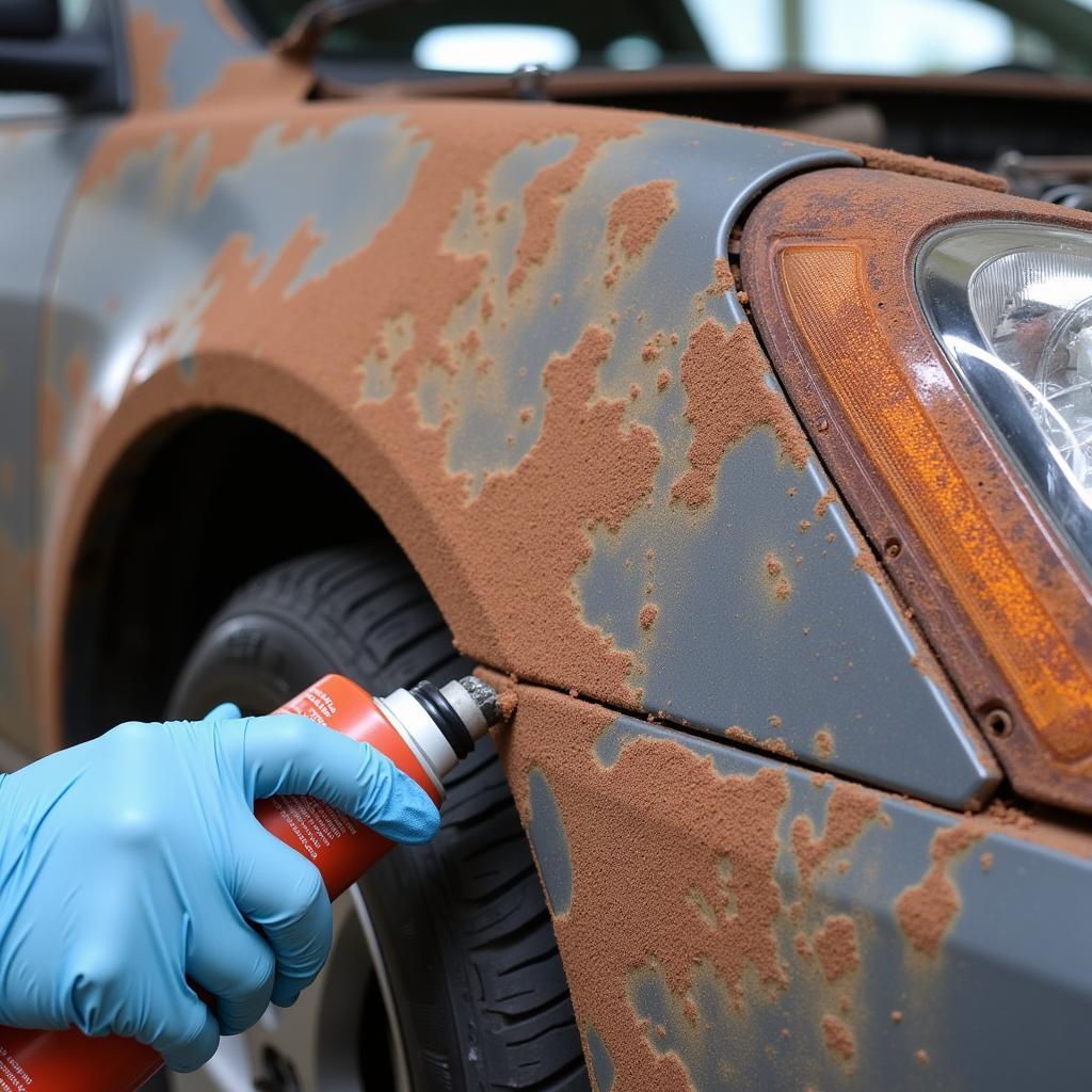 Rust Converter Application on a Car