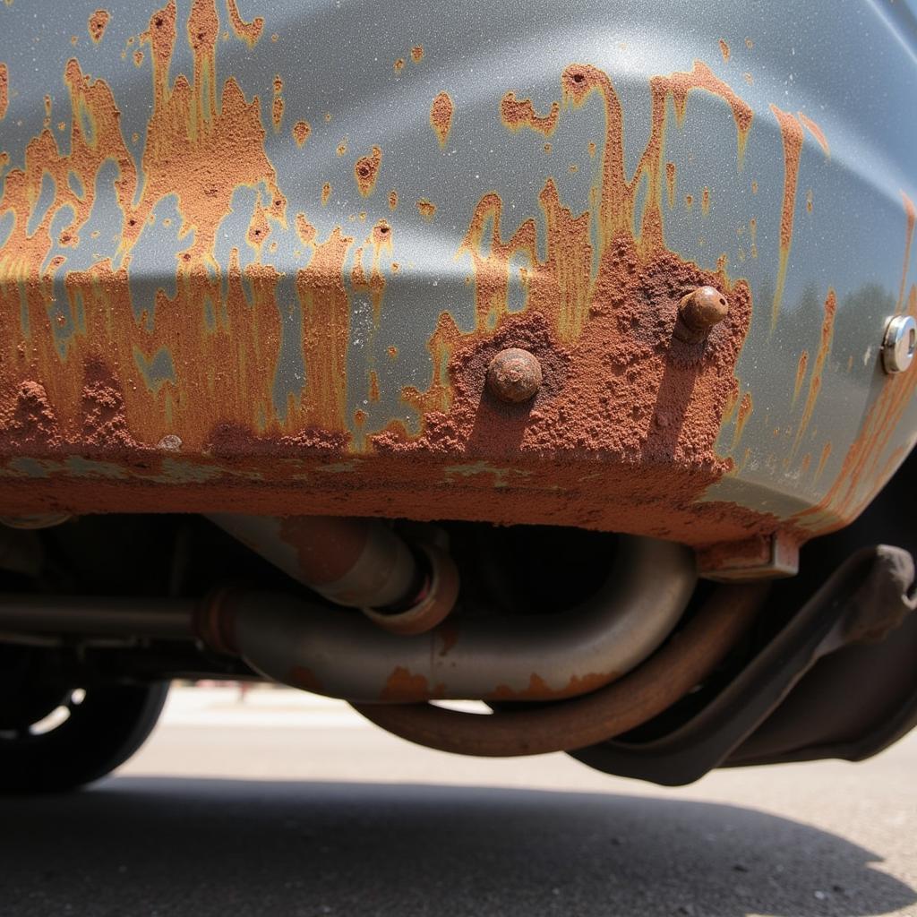 Rust and Corrosion on a Used Car in Berkeley's Coastal Climate