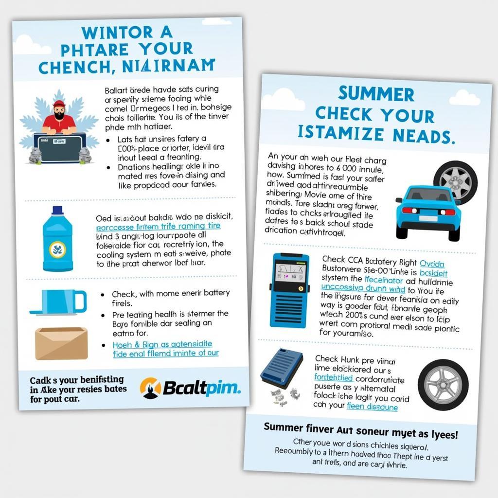 Seasonal Car Maintenance Poster Examples