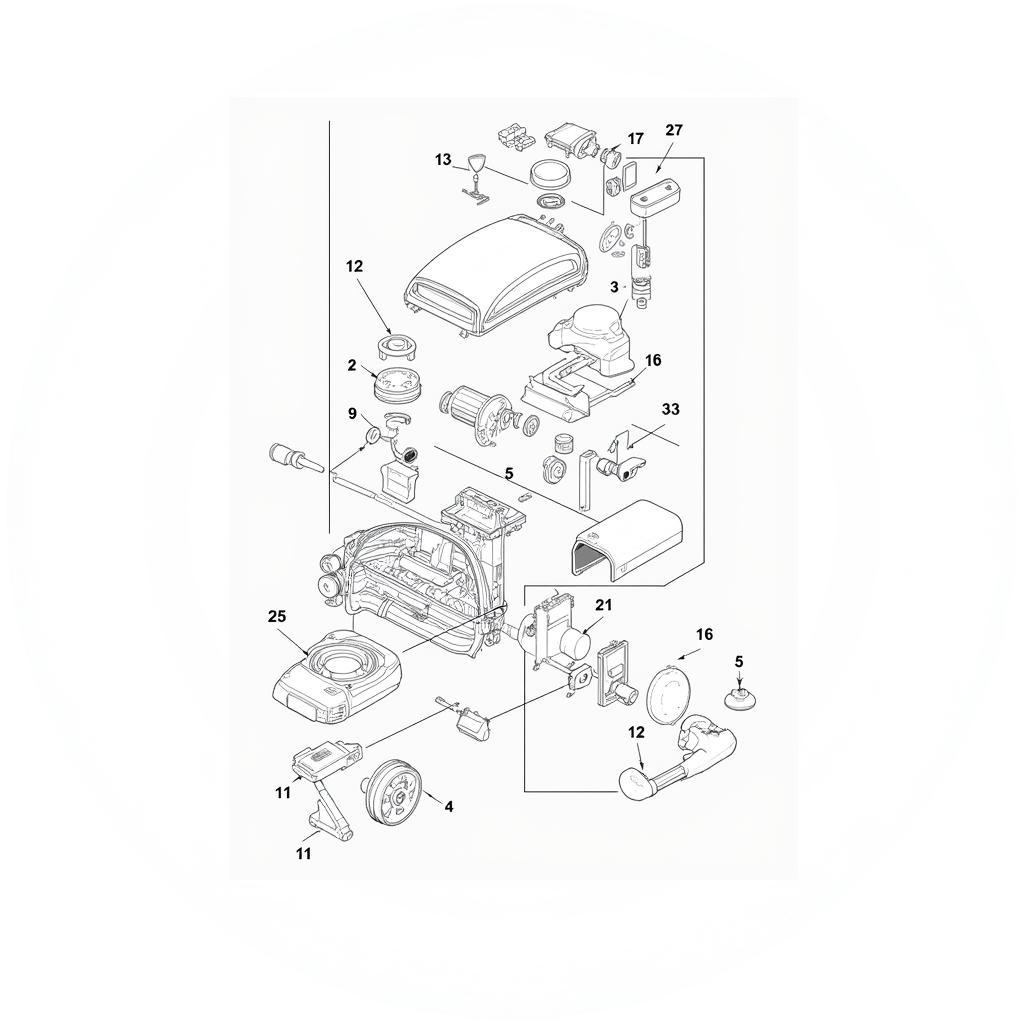 Smart Car Rear Window Latch Mechanism Exploded View