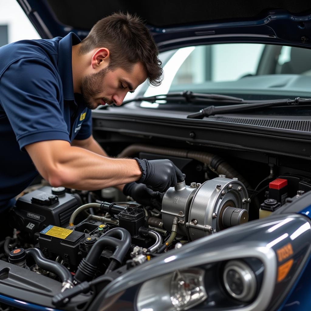 Performing Transmission Maintenance on a Smart Car