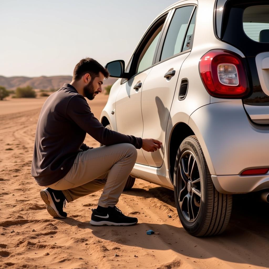 Spark Car Tire Pressure Check in Abu Dhabi