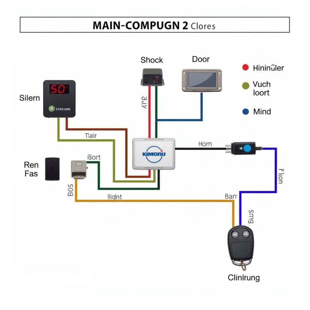 Sterling Car Alarm System Components Diagram