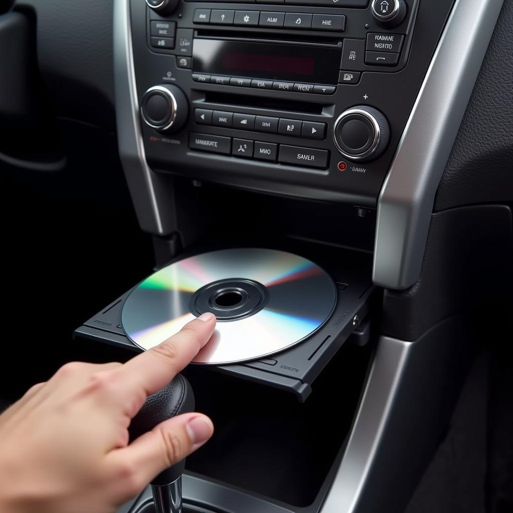 Pressing the Eject Button on a Subaru Outback CD Player