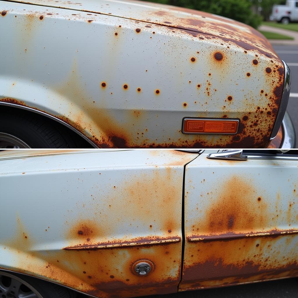 Surface Rust vs. Penetrating Rust on a Car