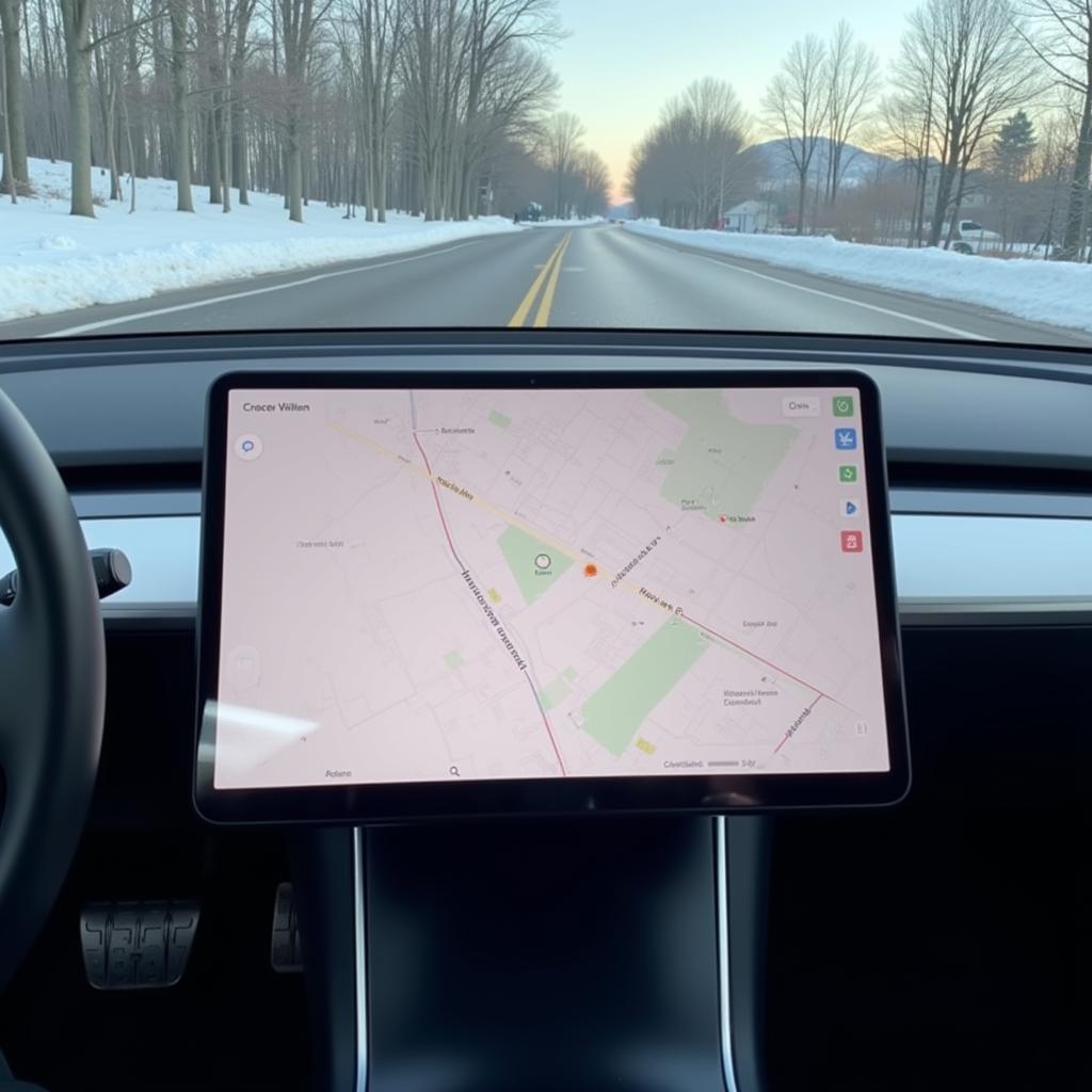 Tesla Software Glitch on Touchscreen