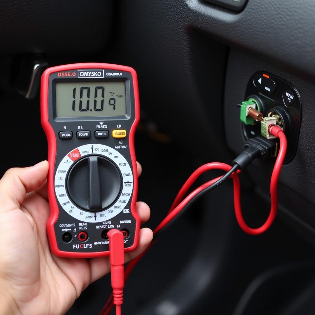 Testing Car Ignition Switch with Multimeter