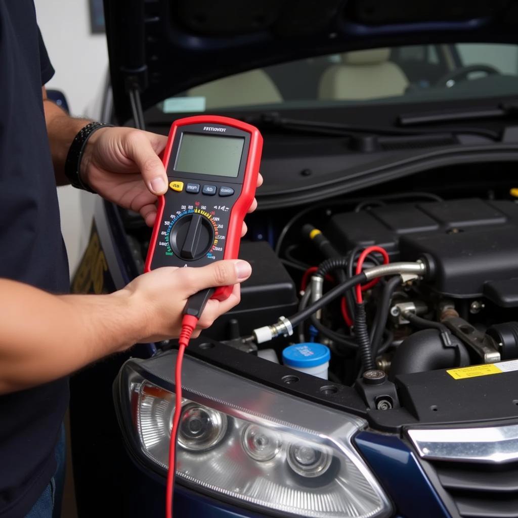 Testing the Coolant Temperature Sensor with a Multimeter