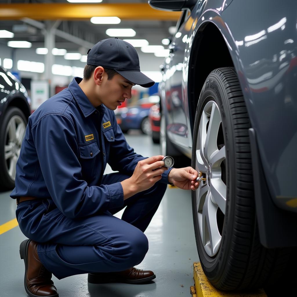 Tire Rotation and Pressure Check