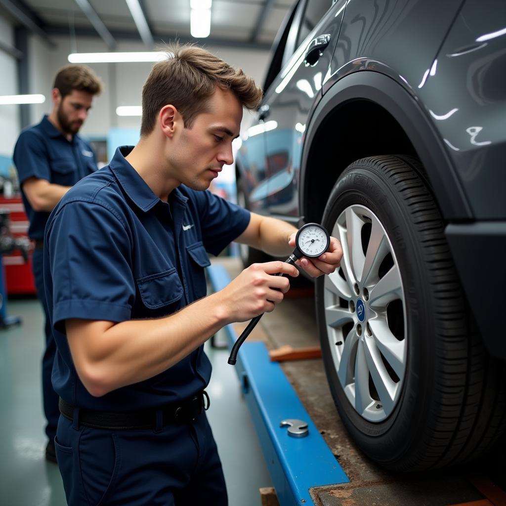 Tire Rotation and Pressure Check