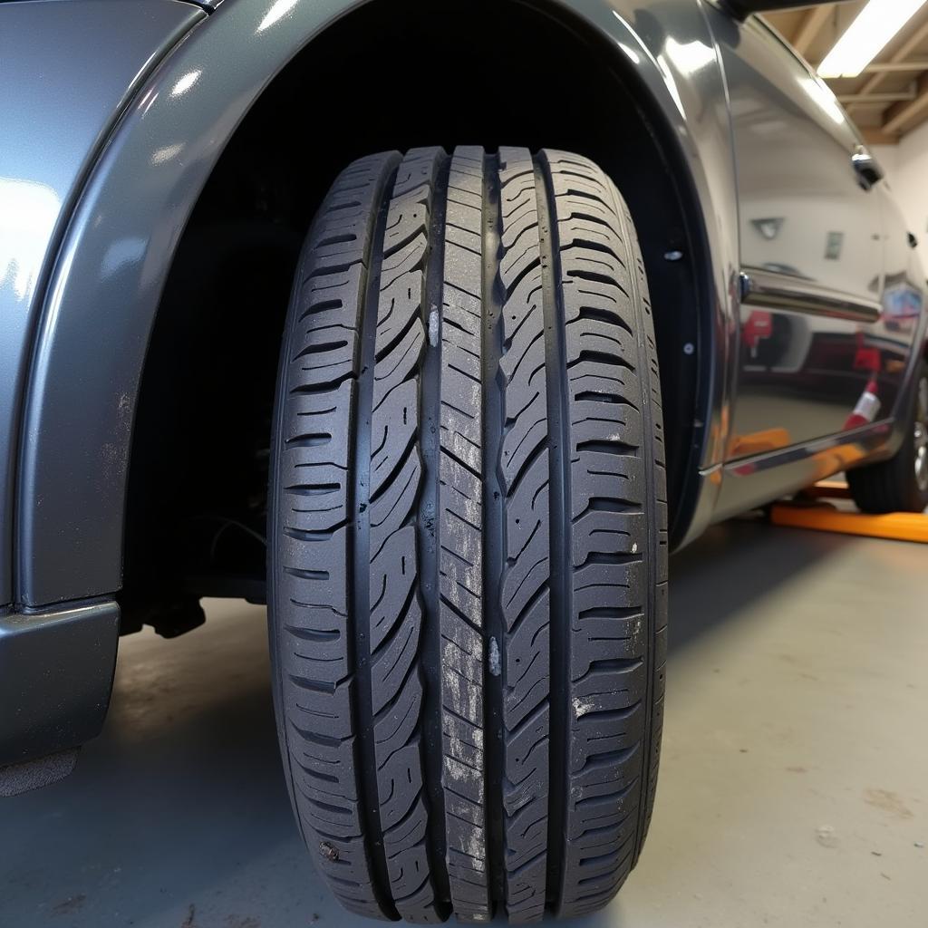 Tire Wear on a High-Mileage Car