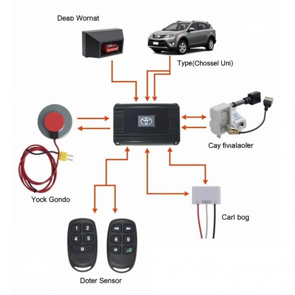 Toyota Car Alarm System Components