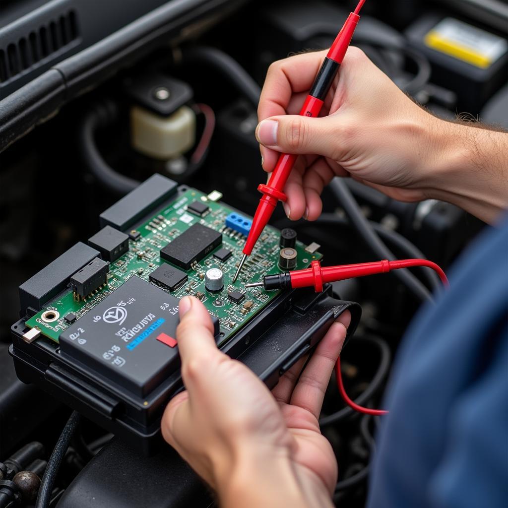 Inspecting a Toyota ECU