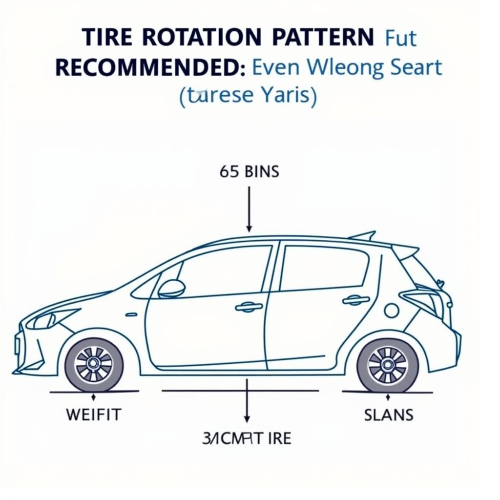 Toyota Yaris Tire Rotation Diagram