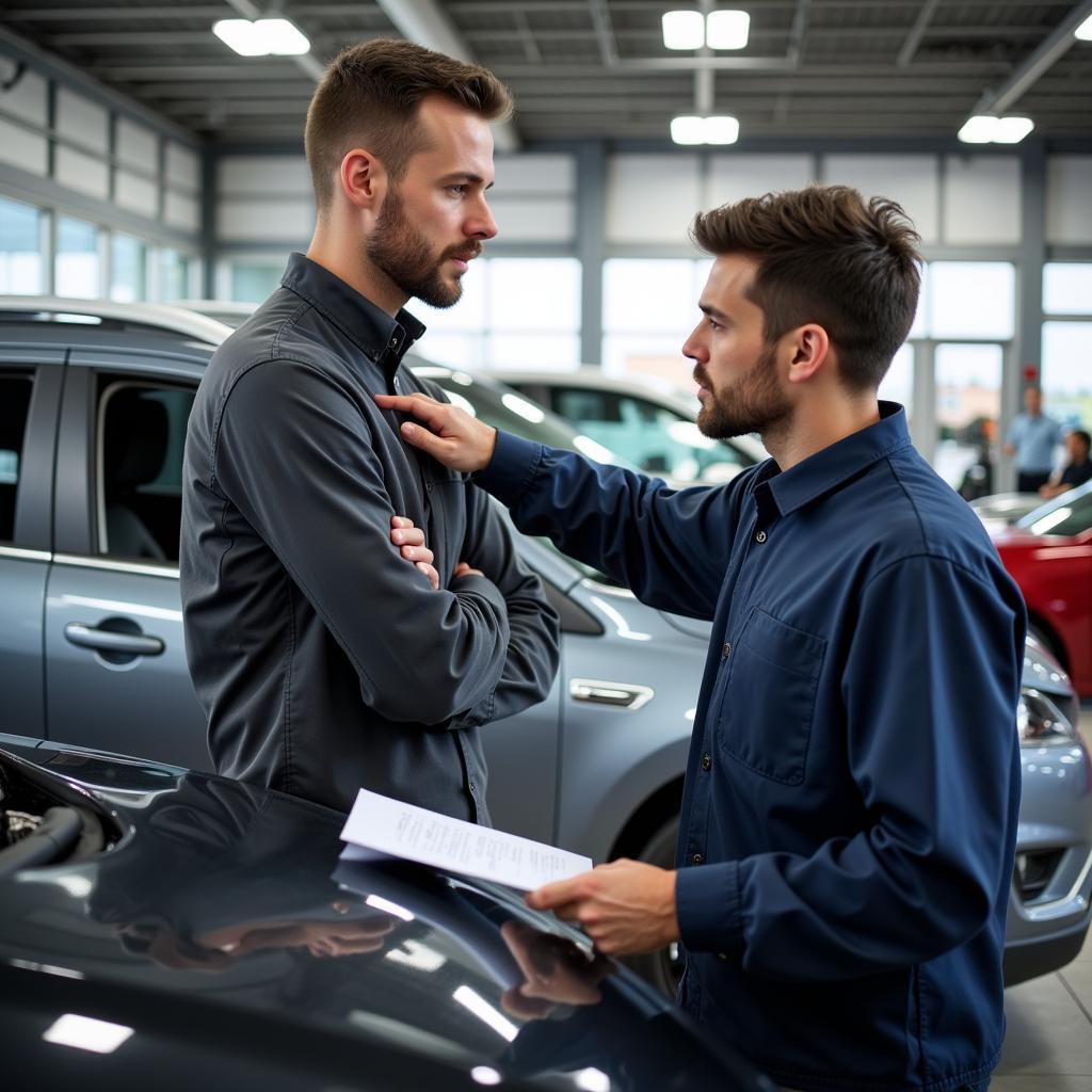 Trading in a car with mechanical problems.