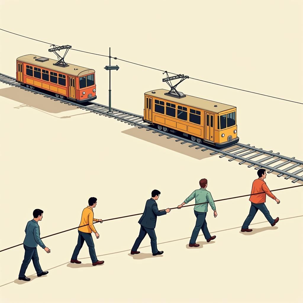 Basic Trolley Problem Diagram