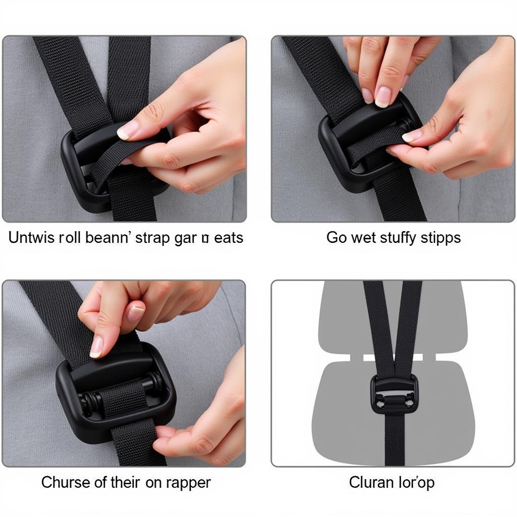 Untwisting a Car Seat Strap