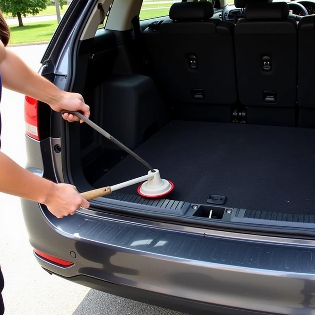 Using a Plunger to Fix a Bowed Trunk